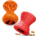 2pcs Dog Toys Dog Toys for Aggressive chewers Puppy Toys Indestructible Dog Toy Dog Toys for Small Dogs Interactive Dog Toys Dog chew Toys pet Toys (Orange + Red)