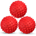 Apasiri Dog Balls Squeaky Dog Toys for Large Dogs Dog Toys for Aggressive Chewers Tough Spiky Dog Ball Dog Ball Floatable Rubber Pet Toys for Medium Breed Pack of 3