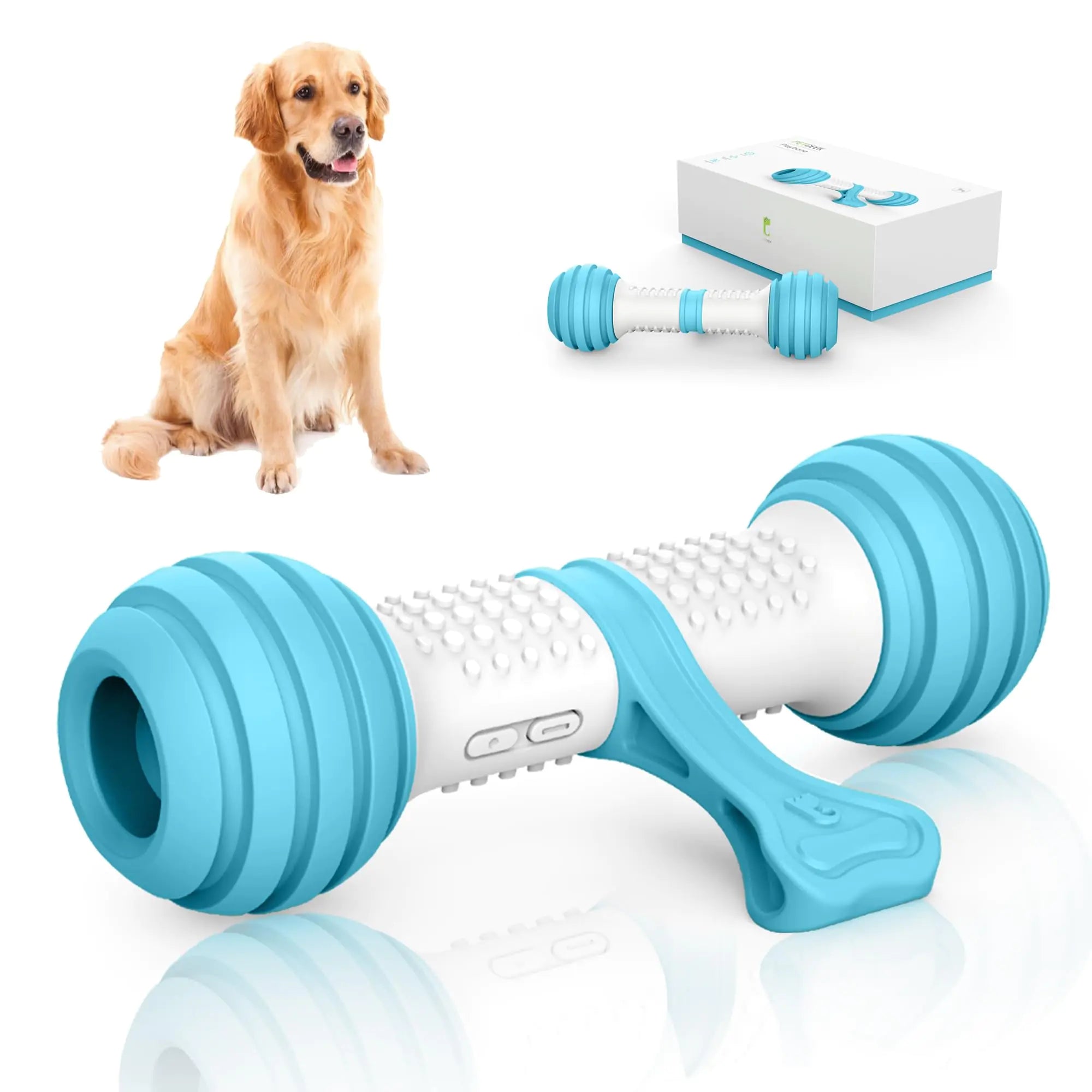 PETGEEK Automatic Dog Bone Toy Smart Interactive Pet Toys for boredoms Electronic Dog Self Entertainment Toy Safe & Durable Material